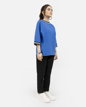 Load image into Gallery viewer, Raglan Tee with Ribbed Neck